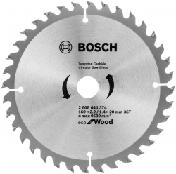 Пильный диск по дереву Bosch 2608644374 d=160мм d(посад.)=20мм (циркулярные пилы)