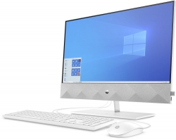 Моноблок HP Pavilion 24-k0015ur 23.8 Full HD Touch i5 10400T (2)/8Gb/SSD256Gb/UHDG 630/CR/Windows 10/GbitEth/WiFi/BT/120W/клавиатура/мышь/Cam/белый