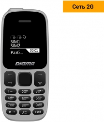 Мобильный телефон Digma A106 Linx 32Mb серый моноблок 1Sim 1.44 98x68 GSM900/1800