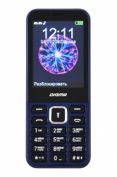 Мобильный телефон Digma C281 Linx 32Mb синий моноблок 2Sim 2.8 240x320 0.08Mpix GSM900/1800 MP3 microSD