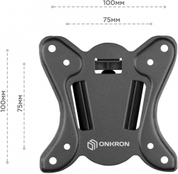 Кронштейн для телевизора Onkron NN31 черный 10-32 макс.25кг настенный фиксированный