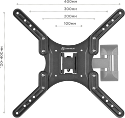 Кронштейн для телевизора Onkron M2 черный 32-65 макс.35кг настенный поворот и наклон