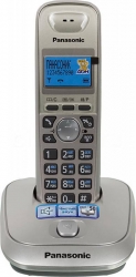 Р/Телефон Dect Panasonic KX-TG2511RUN платиновый/черный АОН