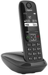 Р/Телефон Dect Gigaset AS690 RUS SYS черный АОН