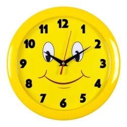 Часы настенные аналоговые Бюрократ WALLC-R81P D23см желтый