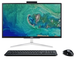 Моноблок Acer Aspire C22-820 21.5 Full HD Cel J4025D (2)/4Gb/SSD128Gb/UHDG 600/Endless/GbitEth/WiFi/BT/65W/клавиатура/мышь/серебристый/черный 1920x