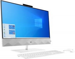 Моноблок HP Pavilion 27-d0014ur 27 UHD i7 10700T (2)/16Gb/SSD512Gb/MX350 4Gb/CR/Windows 10/GbitEth/WiFi/BT/180W/клавиатура/мышь/Cam/белый 3840x2160