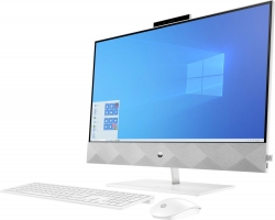 Моноблок HP Pavilion 27-d0014ur 27 UHD i7 10700T (2)/16Gb/SSD512Gb/MX350 4Gb/CR/Windows 10/GbitEth/WiFi/BT/180W/клавиатура/мышь/Cam/белый 3840x2160