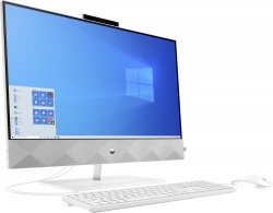 Моноблок HP Pavilion 27-d0009ur 27 Full HD i3 10300T (3)/8Gb/1Tb 7.2k/MX350 2Gb/CR/Windows 10/GbitEth/WiFi/BT/150W/клавиатура/мышь/Cam/белый 1920x1