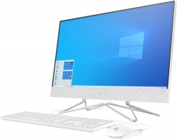 Моноблок HP 24-df0014ur 23.8 Full HD Ath 3050U (2.3)/4Gb/SSD128Gb/RGr/CR/Windows 10/GbitEth/WiFi/BT/65W/клавиатура/мышь/Cam/белый 1920x1080