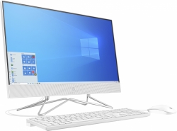 Моноблок HP 24-df1005ur 23.8 Full HD Touch i5 1135G7 (2.4)/8Gb/SSD256Gb/Iris Xe/CR/Windows 10/GbitEth/WiFi/BT/90W/клавиатура/мышь/Cam/белый 1920x10