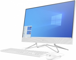 Моноблок HP 24-df1005ur 23.8 Full HD Touch i5 1135G7 (2.4)/8Gb/SSD256Gb/Iris Xe/CR/Windows 10/GbitEth/WiFi/BT/90W/клавиатура/мышь/Cam/белый 1920x10