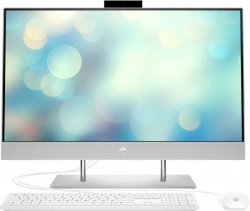 Моноблок HP 27-dp0019ur 27 Full HD Ryzen 5 4500U (2.3)/8Gb/SSD256Gb/RGr/CR/Free DOS 3.0/GbitEth/WiFi/BT/65W/клавиатура/мышь/Cam/серебристый 1920x10