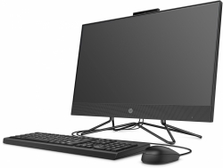 Моноблок HP 205 G4 23.8 Full HD Ryzen 3 3250U (2.6)/8Gb/SSD256Gb/RGr/DVDRW/Free DOS/GbitEth/WiFi/BT/65W/клавиатура/мышь/Cam/черный 1920x1080