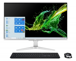 Моноблок Acer Aspire C27-962 27 Full HD i5 1035G1 (1)/8Gb/1Tb 5.4k/SSD256Gb/MX130 2Gb/CR/Windows 10/GbitEth/WiFi/BT/135W/клавиатура/мышь/серебристы