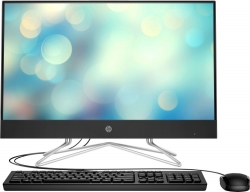 Моноблок HP 24-df0016ur 23.8 Full HD Ath 3050U (2.3)/4Gb/SSD256Gb/RGr/CR/Free DOS 3.0/GbitEth/WiFi/BT/65W/клавиатура/мышь/Cam/черный 1920x1080