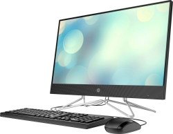 Моноблок HP 24-df0016ur 23.8 Full HD Ath 3050U (2.3)/4Gb/SSD256Gb/RGr/CR/Free DOS 3.0/GbitEth/WiFi/BT/65W/клавиатура/мышь/Cam/черный 1920x1080