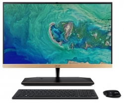 Моноблок Acer Aspire S24-880 23.8 Full HD i5 8250U (1.6)/8Gb/1Tb 5.4k/UHDG 620/CR/Windows 10 Home/GbitEth/WiFi/BT/135W/клавиатура/мышь/Cam/золотист