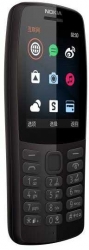 Мобильный телефон Nokia 210 Dual Sim черный моноблок 2Sim 2.4 240x320 0.3Mpix GSM900/1800 MP3 FM microSD max64Gb