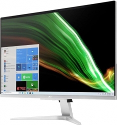 Моноблок Acer Aspire C27-1655 27 Full HD i5 1135G7 (2.4)/8Gb/1Tb/SSD256Gb/MX330/CR/Windows 10/WiFi/BT/клавиатура/мышь/Cam/серебристый 1920x1080