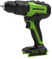 Дрель-шуруповерт ударная Greenworks GD24DD60 аккум. патрон:быстрозажимной