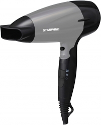 Фен Starwind SHD 6110 черный/серебристый