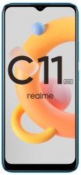 Смартфон Realme C11 2021 32Gb 2Gb синий моноблок 3G 4G 2Sim 6.52