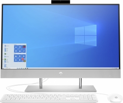 Моноблок HP 27-dp1000ur 27 Full HD i3 1115G4 (3)/4Gb/SSD256Gb/UHDG/CR/Windows 10/GbitEth/WiFi/BT/65W/клавиатура/мышь/Cam/серебристый 1920x1080