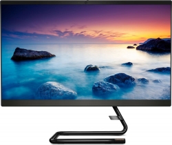 Моноблок Lenovo IdeaCentre A340-24IGM 23.8 Full HD Cel J4025 (2)/4Gb/SSD256Gb/UHDG 600/DVDRW/CR/Free DOS/GbitEth/WiFi/BT/90W/клавиатура/мышь/Cam/че