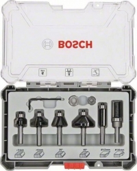 Набор фрез по дер. Bosch 2607017469 d(посад.)=8мм (фрезеры) (упак.:6шт)