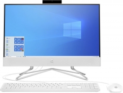 Моноблок HP 22-df0103ur 21.5 Full HD Ryzen 5 3500U (2.1)/8Gb/SSD256Gb/Vega 8/CR/Windows 10/GbitEth/WiFi/BT/65W/клавиатура/мышь/Cam/белый 1920x1080