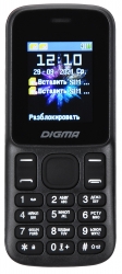 Мобильный телефон Digma A172 Linx черный моноблок 1.77 128x160 GSM900/1800