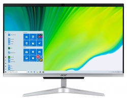 Моноблок Acer Aspire C22-420 21.5 Full HD Ath Si 3050U (2.3)/4Gb/1Tb/RGr/CR/Windows 10/WiFi/BT/65W/клавиатура/мышь/Cam/серебристый 1920x1080