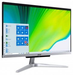 Моноблок Acer Aspire C22-420 21.5 Full HD Ath Si 3050U (2.3)/4Gb/1Tb/RGr/CR/Windows 10/WiFi/BT/65W/клавиатура/мышь/Cam/серебристый 1920x1080