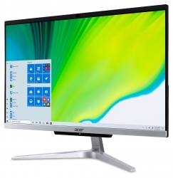 Моноблок Acer Aspire C22-420 21.5 Full HD Ath Si 3050U (2.3)/4Gb/1Tb/RGr/CR/Windows 10/WiFi/BT/65W/клавиатура/мышь/Cam/серебристый 1920x1080