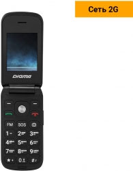 Мобильный телефон Digma VOX FS240 32Mb черный моноблок 2.44 240x320 0.08Mpix GSM900/1800