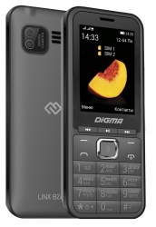 Мобильный телефон Digma LINX B241 32Mb серый моноблок 2.44 240x320 0.08Mpix GSM900/1800