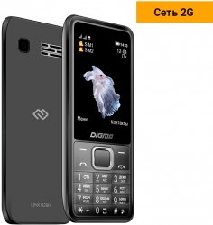Мобильный телефон Digma LINX B280 32Mb серый моноблок 2.44 240x320 0.08Mpix GSM900/1800