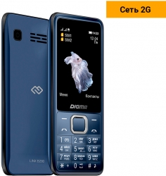 Мобильный телефон Digma LINX B280 32Mb темно-синий моноблок 2.44 240x320 0.08Mpix GSM900/1800