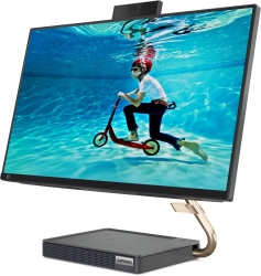 Моноблок Lenovo IdeaCentre 5 24IOB6 23.8 Full HD i5 11400T (1.3) 8Gb SSD512Gb UHDG 730 Windows 10 GbitEth WiFi BT 90W клавиатура мышь Cam темно-сер