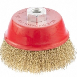 Щетка дисковая по мет. Matrix 74605 d=100мм d(посад.)=14мм (угловые шлифмашины) (упак.:1шт)