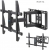Кронштейн для телевизора Kromax GALACTIC-57 черный 32-75 макс.60кг настенный поворотно-выдвижной и наклонный