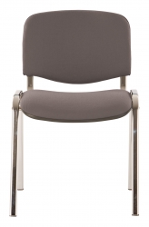 Стул Nowy Styl ISO WIN серый сиденье серый на ножках металл хром