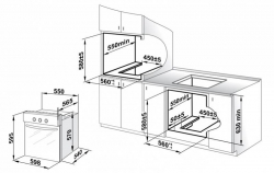 Духовой шкаф Газовый Gefest ДГЭ 601-01 А черный