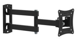 Кронштейн для телевизора Buro FL2S черный 15-29 макс.12кг настенный поворотно-выдвижной и наклонный