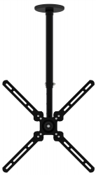 Кронштейн для телевизора Cactus CS-CP07 черный 23-55 макс.45кг потолочный поворот и наклон