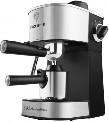 Кофеварка эспрессо Polaris PCM 4011 800Вт нержавеющая сталь