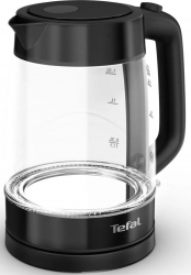 Чайник электрический Tefal KI840830 1.7л. 2400Вт черный (корпус: стекло)