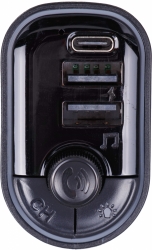 Автомобильный FM-модулятор ACV FMT-128B черный MicroSD BT USB (38762)