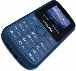 Мобильный телефон Philips E2101 Xenium синий моноблок 2Sim 1.77 128x160 Thread-X GSM900/1800 MP3 FM microSD max32Gb